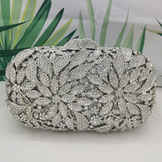 Flower Evening Bridal Party Clutch Purse