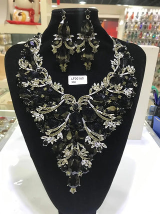 Colorful Crystal Rhinestone Jewelry Sets