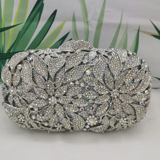 Flower Evening Bridal Party Clutch Purse
