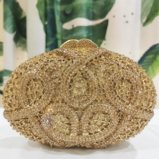 Luxury Crystal Wedding Bridal Clutch Purse