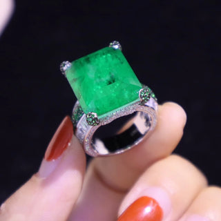 Luxury Created Gemstones Diamond Ring