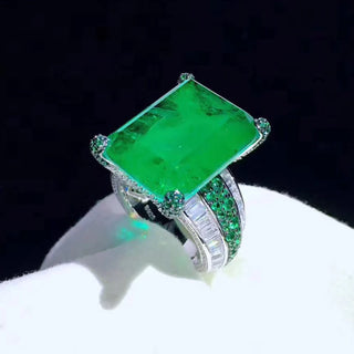 Luxury Created Gemstones Diamond Ring