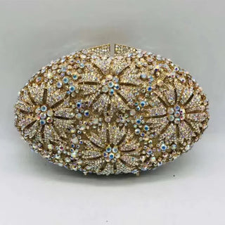 Luxury Crystal Wedding Bridal Clutch Purse