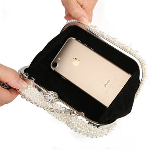 Luxury Pearl Clutch Evening Party Bag
