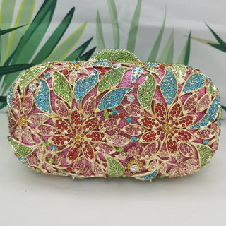 Flower Evening Bridal Party Clutch Purse