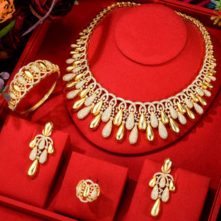 Luxury Bridal Gorgeous 4pcs Jewelry Sets