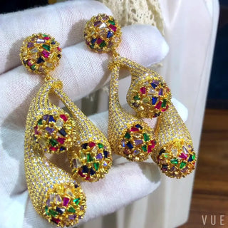 Luxury Super Bridal Pendant Earring