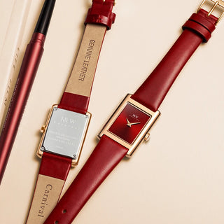 I&W Simple Square Watches for Woman Luxury Switzerland Quartz Wristwatches Women Sapphire Leather Waterproof Relogio Feminino