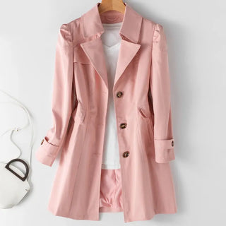 Women Trench Windbreaker Outerwear Coat