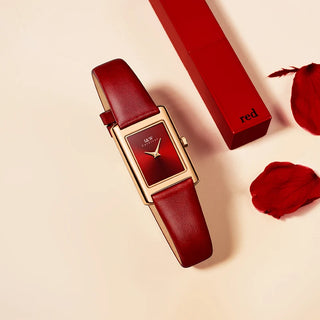 I&W Simple Square Watches for Woman Luxury Switzerland Quartz Wristwatches Women Sapphire Leather Waterproof Relogio Feminino