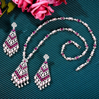 Luxury Cubic Zirconia Bridal Jewelry Set