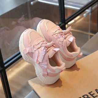 PU Leather Sport Shoes For Children 2025 Trend Fashion Teenager Kid's Sneakers Anti-slippery Breathable Boy's Girl's Sneakers