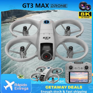 NEW GT3 MAX Drone 8K HD Camera 360°stunt Dual Lens GPS 5G WiFi Brushless Motors Foldable Quadcopter For Aerial Photography Gifts