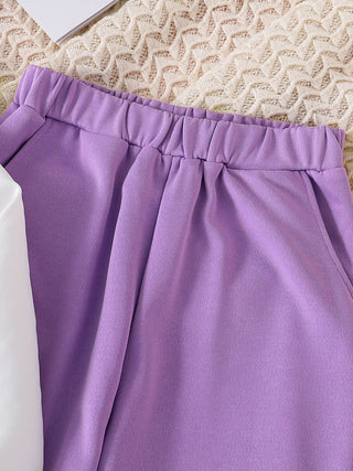 Girls Sports Fashion Printed 2-Pcs Set