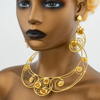 Elegant Dubai Bride Jewelry Set