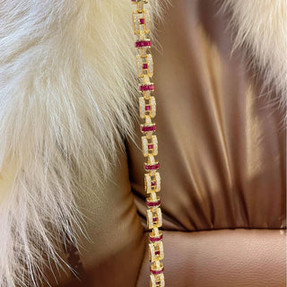 Sapphire Ruby Gemstone Luxury Bracelet