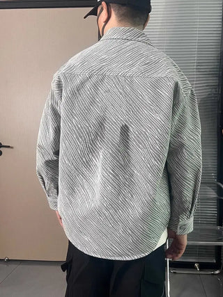 Men's Striped Retro Style Loose Shirt