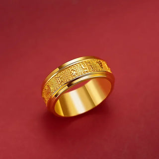 24K Gold Phoenix Wedding Ring for Women