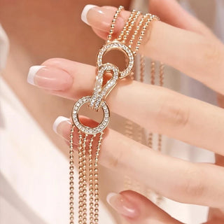 Luxury Design Rose Gold Diamond Necklace