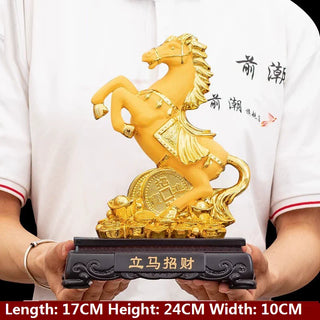 Gold Horse Lovers Wedding Gift