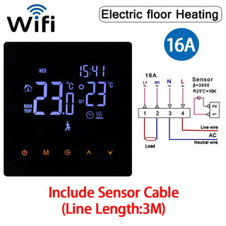 Tuya Smart Home WiFi Heating Thermostat Floor Heating TRV Water Gas Boiler Temperature Thermoregulator for Google Home Alexa