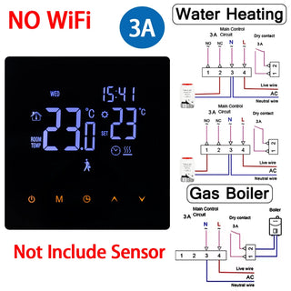 Tuya Smart Home WiFi Heating Thermostat Floor Heating TRV Water Gas Boiler Temperature Thermoregulator for Google Home Alexa