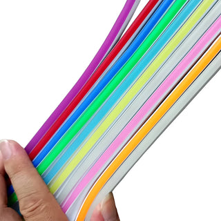 LED Neon Strip Light 6x12mm Flexible Rope Silicone Tube SMD 2835 Waterproof With 2Pin Wire 120LEDs/m For DIY Sign Home Decor