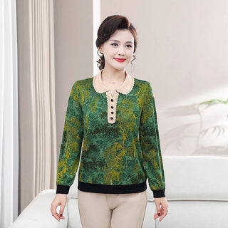 Trendy Diamond Stamping Fashion Top