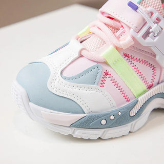 Autumn Sport Shoes For Children PU Leather Teenager Girl's Sneakers Outdoor Running Shoes For Kids Breathable Boy's Footwear