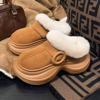 Warm Fleece Plush Indoor Slippers