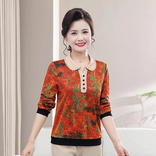 Trendy Diamond Stamping Fashion Top