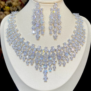 Luxury Floral Design Wedding Jewelry Set