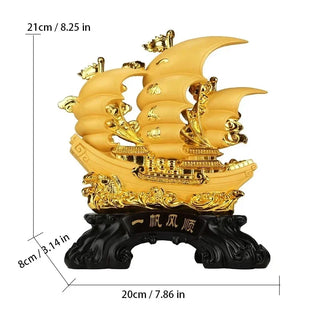Smooth Sailing Sailboat Decoration Large Dragon Boat Housewarming Opening Gift Office Living Room Decoration