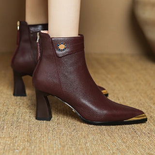 Modern Mid Heels Ankle Boots