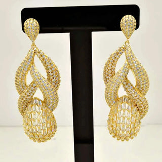 Luxury African Cross Dangle Earring