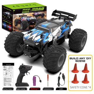 JJRC Q105 Q175 1:18 20 Km/h 2.4GHz Double Motors Drive With LED Light Off Road Remote Control Cars Drift Monster Truck Toys