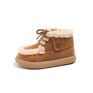 Faux Fur Winter Boots For Children 2025 Trend Fashion Kid's Snow Boots Outdoor Thick Warm Boy's Girl's Cotton Shoes Casual Shoes