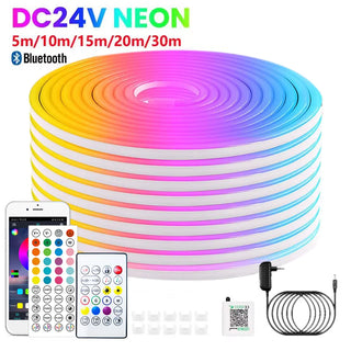 Music Sync Neon Ribbon Rope Light