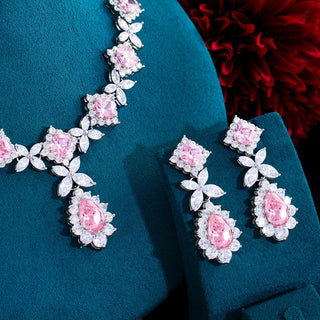 Cubic Zirconia Wedding Party Jewelry Sets