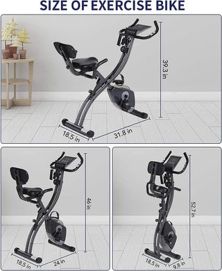 Folding Magnetic Upright Exercise Bike