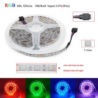 LED Strip Lights RGBW RGB 5050 Led Light 60LEDs/m Wifi Alexa Control Waterproof Flexible Ribbon Lamp Tape Luces Led Room Decor