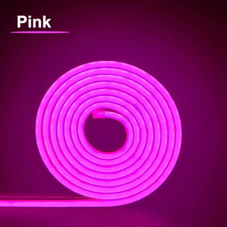 LED Neon Strip Light 6x12mm Flexible Rope Silicone Tube SMD 2835 Waterproof With 2Pin Wire 120LEDs/m For DIY Sign Home Decor