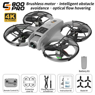 ES800 Pro Mini Drone 8K Professional HD Camera Brushless WiFi FPV Dron Obstacle avoidance Screen Helicopters Quadcopter Boy Toys
