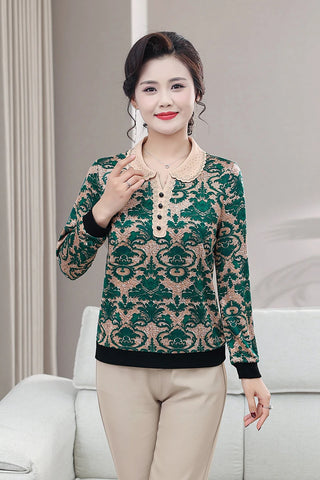 Trendy Diamond Stamping Fashion Top