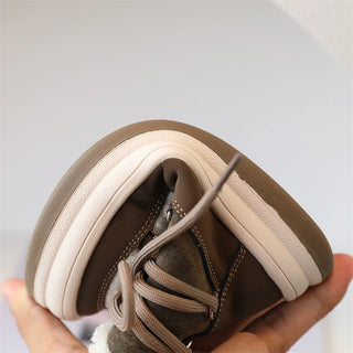 2025 New Autumn/Winter Children Boots For Boys Warm Plush Rubber Sole Toddler Kids Sneakers  Fashion Girls Boots 21-30