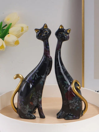 Creative Cat Sculpture Artwork Figurine