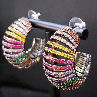 Luxury  Charms Curtain Hoop Earring