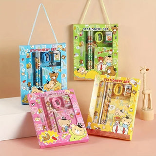 Cute 6PCS School Stationary Supplies Set