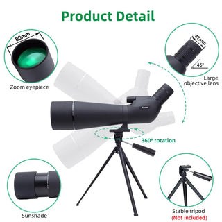 Large Field Powerful Zoom Monocular