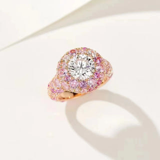 Sparkling Sapphire Cocktail Party Ring